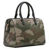 DKNY Womens Classic Paige Md Duffle Satchel, Camo/Black, Medium US
