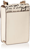 DKNY womens Dkny Elissa N/S Phone Crossbody, White Graffiti, One Size US