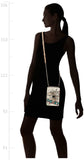 DKNY womens Dkny Elissa N/S Phone Crossbody, White Graffiti, One Size US