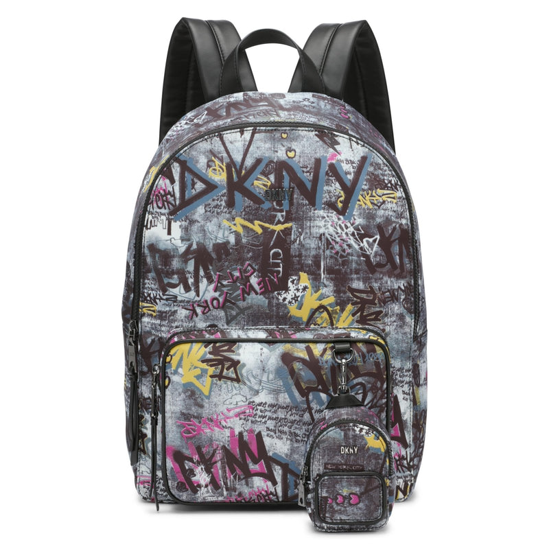 DKNY Women's Handbags BACKPACK,BLACK MULTI,1SZ