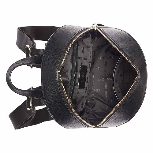 DKNY Women's Handbags Backpack,BLK/GOLD,large
