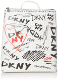 DKNY Women's Handbags Backpack,Optic White Multi,1SZ