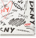 DKNY Women's Handbags Backpack,Optic White Multi,1SZ