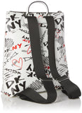 DKNY Women's Handbags Backpack,Optic White Multi,1SZ