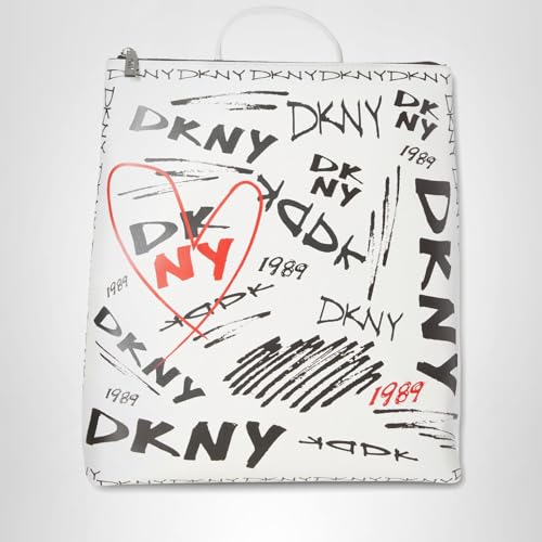 DKNY Women's Handbags Backpack,Optic White Multi,1SZ