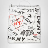 DKNY Women's Handbags Backpack,Optic White Multi,1SZ
