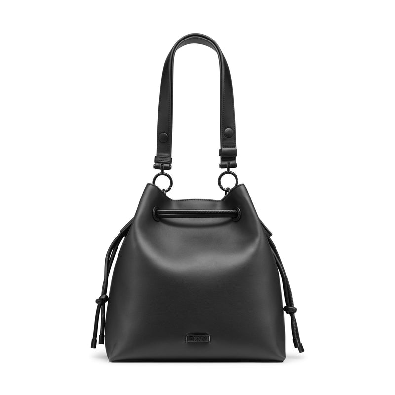 DKNY Women's Handbags Bucket,Black/Black,OS