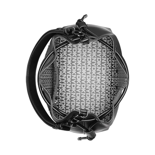 DKNY Women's Handbags Bucket,Black/Black,OS