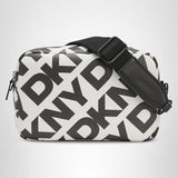 DKNY Women's Handbags Corssbody,Black/White,1sz