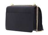 DKNY Women's Handbags Flap,Black/Gold,1SZ
