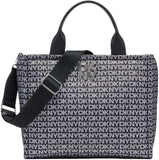 DKNY Women's Handbags Tote, Black Logo - Black, One Size