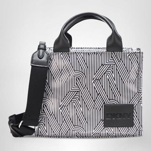 DKNY Women's Handbags Tote,Black/Silver,1SZ