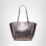 DKNY Women's Handbags Tote,gunmetal,1 size
