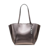 DKNY Women's Handbags Tote,gunmetal,1 size