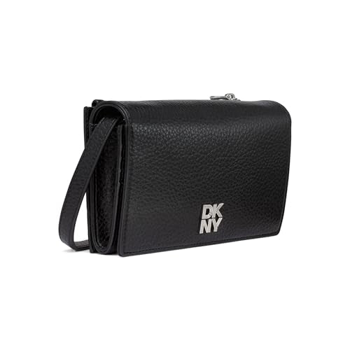 DKNY Women's Handbags Wallet,Black/Silver,OS