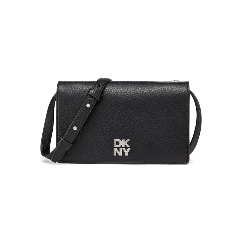 DKNY Women's Handbags Wallet,Black/Silver,OS