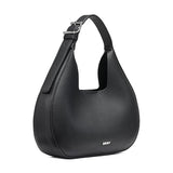 DKNY Women's Hobo Bag, Black/Silver, One Size
