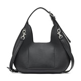 DKNY Women's Hobo Bag, Black/Silver, One Size
