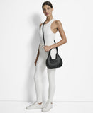 DKNY Women's Hobo Bag, Black/Silver, One Size
