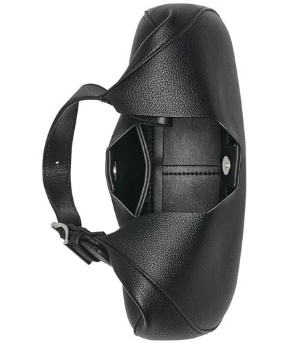 DKNY Women's Hobo Bag, Black/Silver, One Size