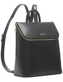 DKNY Womens Multipurpose Fashion Backpack, Black/Gold Bryant
