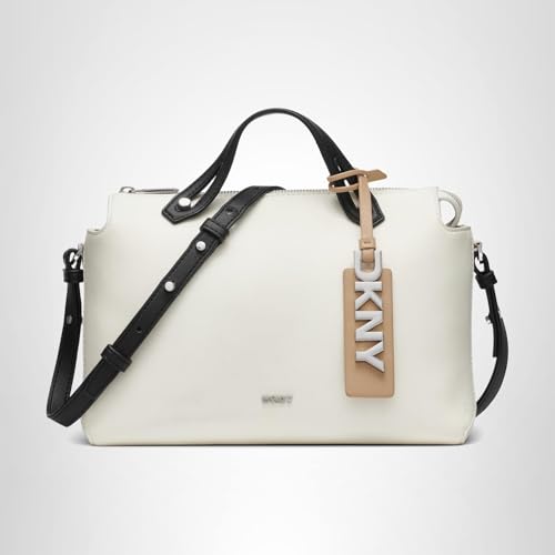 DKNY Women's Satchel, Marshmallow Combo, One Size