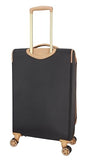 Dockers Seahorse Softside Expandable 8 - Wheel Spinner Travel Checked Luggage, 24 - Inch, Black