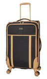 Dockers Seahorse Softside Expandable 8 - Wheel Spinner Travel Checked Luggage, 24 - Inch, Black
