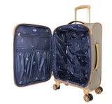 Dockers Seahorse Softside Expandable 8 - Wheel Spinner Travel Checked Luggage, 24 - Inch, New British Khaki