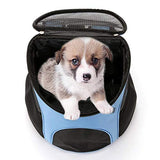 Dog Carrier Backpack Breathable for Small Pets/Cats/Puppies, Pet Carrier Bag with Mesh Ventilation, Safety Features and Cushion Back Support, for Traveling, Hiking, Camping, Walking & Outdoor (Blue)