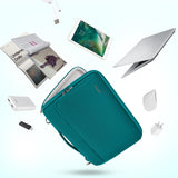 DOMISO 15.6 inch Laptop Case Sleeve Protective Cover Compatible with MacBook Pro 16 M4 M3 M2/Pro Max,15.6 - 16 inch HP Dell ASUS Lenovo Chromebook,Waterproof Computer Bag with Shoulder Strap,Turquoise