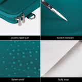 DOMISO 15.6 inch Laptop Case Sleeve Protective Cover Compatible with MacBook Pro 16 M4 M3 M2/Pro Max,15.6 - 16 inch HP Dell ASUS Lenovo Chromebook,Waterproof Computer Bag with Shoulder Strap,Turquoise