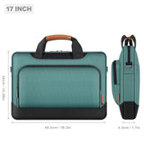 DOMISO 17 - 17.3 Inch Laptop Bag Large Capacity Shoulder Bag for Dell XPS/HP Pavilion 17/Lenovo Chromebook 317, Green