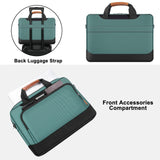 DOMISO 17 - 17.3 Inch Laptop Bag Large Capacity Shoulder Bag for Dell XPS/HP Pavilion 17/Lenovo Chromebook 317, Green