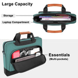 DOMISO 17 - 17.3 Inch Laptop Bag Large Capacity Shoulder Bag for Dell XPS/HP Pavilion 17/Lenovo Chromebook 317, Green