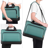 DOMISO 17 - 17.3 Inch Laptop Bag Large Capacity Shoulder Bag for Dell XPS/HP Pavilion 17/Lenovo Chromebook 317, Green