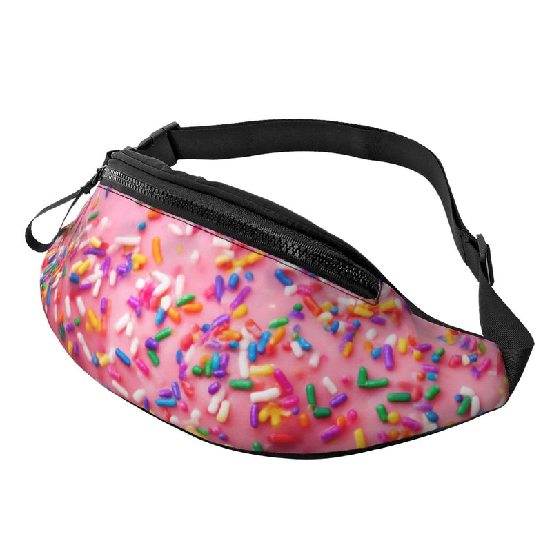 Donut Fanny Pack Waist Bag Adjustable Belt Bag For Men Women Traveling Hiking Cycling Running