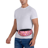 Donut Fanny Pack Waist Bag Adjustable Belt Bag For Men Women Traveling Hiking Cycling Running