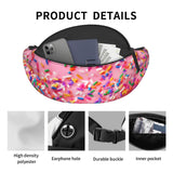 Donut Fanny Pack Waist Bag Adjustable Belt Bag For Men Women Traveling Hiking Cycling Running