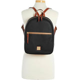 Dooney & Bourke Backpacks for Women, Ronnie Small Leather Backpack Purse for Travel, Work or School - Black