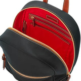 Dooney & Bourke Backpacks for Women, Ronnie Small Leather Backpack Purse for Travel, Work or School - Black