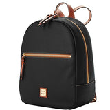 Dooney & Bourke Backpacks for Women, Ronnie Small Leather Backpack Purse for Travel, Work or School - Black