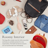Dooney & Bourke Backpacks for Women, Ronnie Small Leather Backpack Purse for Travel, Work or School - Black