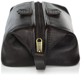 Dopp Men's First Class Leather Seasoned Traveler Admiral Kit, Brown, One Size