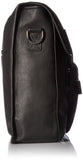 Dopp Men's Leather Messenger Bag, Black, One Size