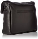 Dopp Men's Leather Messenger Bag, Black, One Size