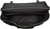 Dopp Men's Leather Messenger Bag, Black, One Size