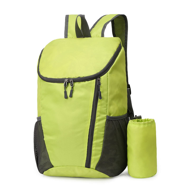 DOVO Hiking Backpack, Waterproof and Wear - resistant Lightweight Backpack Packable,Outdoor Travel Camping Daypack Foldable - GREEN