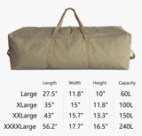 DoYiKe Extra Large Canvas Travel Duffle Bag Heavy Duty, Sports Military Camping Tent Travel Storage