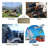 DoYiKe Extra Large Canvas Travel Duffle Bag Heavy Duty, Sports Military Camping Tent Travel Storage